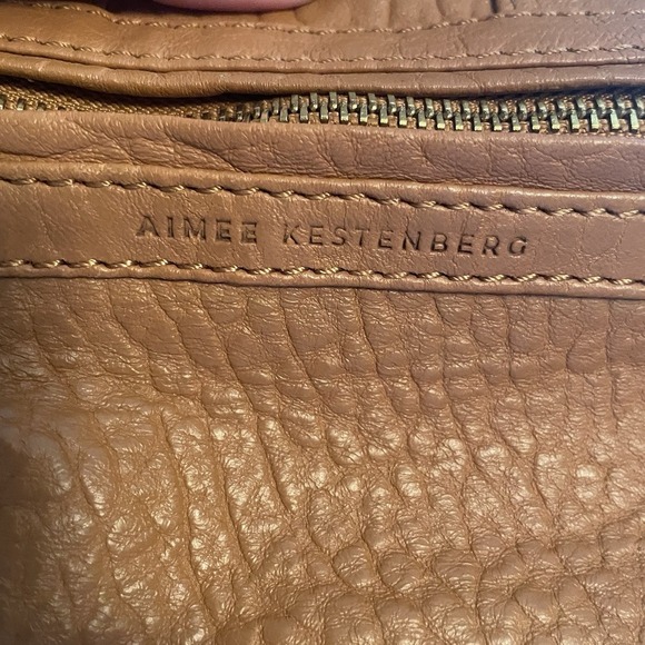 Aimee Kestenberg Car-Go Satchel Purse Handbag Shoulder Crossbody Bag Brown Zip - Picture 2 of 16